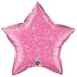 balon foliowy gwiazda holo rozowy qualatex 20 str