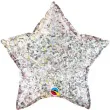 balon foliowy gwiazda holo srebrny qualatex 20 str