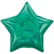 balon foliowy gwiazda holograficzna zielony amscan 17 str