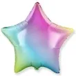 balon foliowy gwiazda jumbo gradient pastelowy flexmetal 32 str
