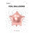 balon foliowy gwiazda rozowe zloto metalik partydeco 27 str