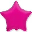 balon foliowy gwiazda rozowy ciemny flexmetal 18 str