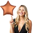 balon foliowy gwiazda satynowa miedziany amscan 17 str