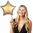 balon foliowy gwiazda satynowa zloty amscan 17 str