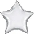 balon foliowy gwiazda srebrny chrom qualatex 20 str