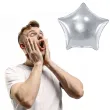 balon foliowy gwiazda srebrny metalik 27 str