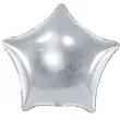 balon foliowy gwiazda srebrny metalik 27 str