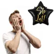 balon foliowy gwiazda sto lat czarny partydeco 18 5 str