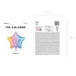 balon foliowy gwiazda sto lat teczowy partydeco 18 5 str