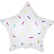 balon foliowy gwiazda z konfetti jix 18 str