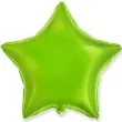 balon foliowy gwiazda zielony jasny flexmetal 18 str