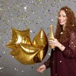 balon foliowy gwiazda zloty godan 18 str