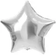 balon foliowy gwiazdka folat srebrny 19 str