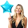 balon foliowy gwiazdka niebieski jasny dekoracjepolska 18 str