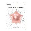 balon foliowy gwiazdka rozowe zloto partydeco 19 str