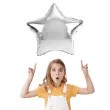 balon foliowy gwiazdka srebrny 18 str