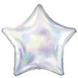 balon foliowy gwiazdka srebrny partydeco 19 str