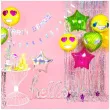 balon foliowy gwiazdka srebrny partydeco 19 str