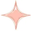 balon foliowy gwiazdka z nieba rozowe zloto qualatex 20 str