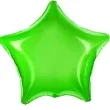 balon foliowy gwiazdka zielony transparentny partydeco 19 str
