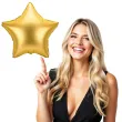 balon foliowy gwiazdka zloty satynowy partydeco 19 str