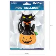 balon foliowy halloween dynia i kot czarno pomaranczowy patypal 38 shp