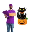 balon foliowy halloween dynia i kot czarno pomaranczowy patypal 38 shp