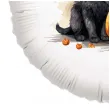 balon foliowy halloween kot czarownicy z dynia bialy 18 rnd