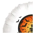 balon foliowy halloween szkielet i zachod slonca bialy 18 rnd