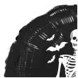 balon foliowy halloween szkielet z dynia czarny 18 rnd