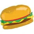 balon foliowy hamburger amscan 26 shp