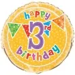balon foliowy happy 3rd birthday unique 18 rnd