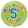 balon foliowy happy 5th birthday unique 18 rnd
