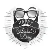 balon foliowy happy beard day folat 18 rnd