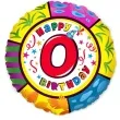 balon foliowy happy birthday 0 urodziny flexmetal 18 rnd