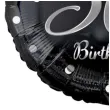 balon foliowy happy birthday 30 b c czarno srebrny godan 18 rnd