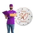 balon foliowy happy birthday 30 b c rozowe zloto godan 18 rnd