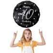 balon foliowy happy birthday 40 b c czarno srebrny godan 18 rnd