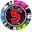 balon foliowy happy birthday 5 urodziny flexmetal 18 rnd