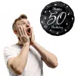 balon foliowy happy birthday 50 b c czarno srebrny godan 18 rnd