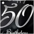 balon foliowy happy birthday 50 b c czarno srebrny godan 18 rnd