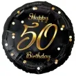 balon foliowy happy birthday 50 b c czarno zloty godan 18 rnd