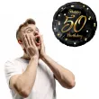 balon foliowy happy birthday 50 b c czarno zloty godan 18 rnd