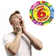 balon foliowy happy birthday 6 urodziny flexmetal 18 rnd
