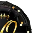 balon foliowy happy birthday 60 b c czarno zloty godan 18 rnd