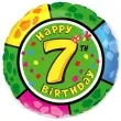 balon foliowy happy birthday 7 urodziny flexmetal 18 rnd