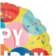 balon foliowy happy birthday baloniki na zielonym tle amscan 18 rnd