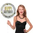 balon foliowy happy birthday bialy zloty godan 18 rnd