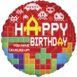balon foliowy happy birthday bricks flexmetal 18 rnd