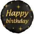 balon foliowy happy birthday classy party zloto czarny pd party 18 rnd
